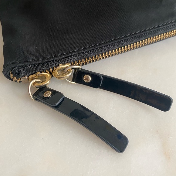 Kate Spade New York Black Leslie Nylon Foldover Crossbody Satchel - Picture 4 of 9